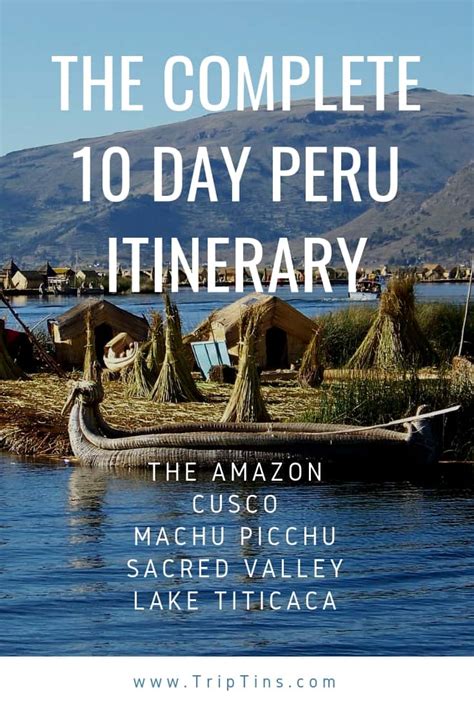 peru itinerary 10 days